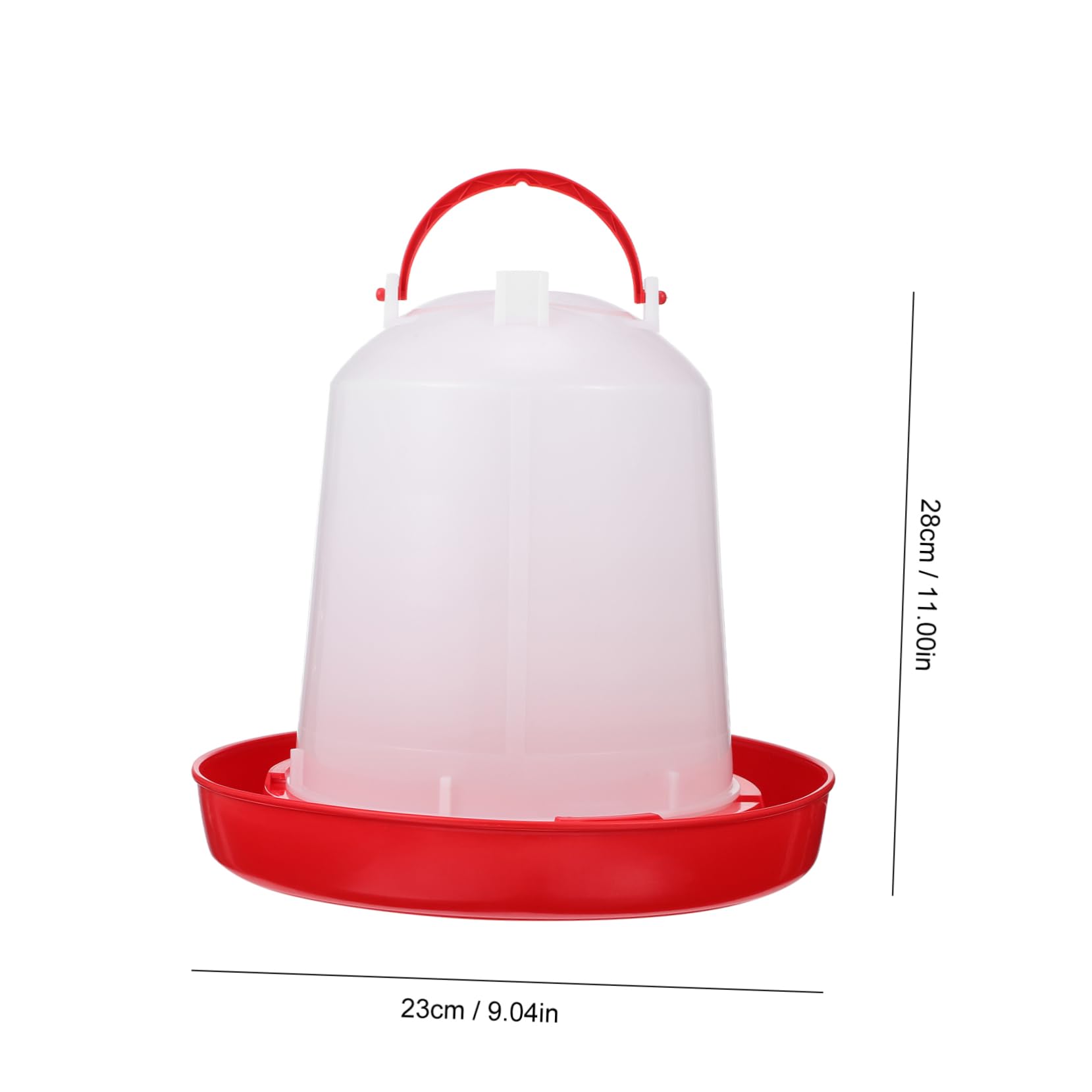 Abbeveratoio Automatico per Pollame Secchio 1 Pezzo Pp | Uso Interno ed Esterno, per Oca e Altri Volatili, Resiste al Freddo, Design Creativo Casuale Stile Casuale