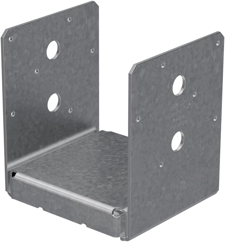 Simpson Strong-Tie ABU66RZ ABU ZMAX Galvanized Adjustable Standoff Post Base for 6x6 Rough