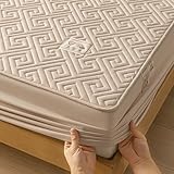 LSZHBSL Jersey spannbettlaken 135x200+30cm/3pcs Flauschig Bettlaken wasserdichte...