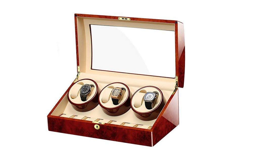 Watch Wheter, automatyczne drewniane zegarek Noczepowe Pudełko 6+7 magazynów, Watch Winder Box dla mężczyzn, damskie pudełko biżuterii/skrzynka zegarowa Watch Watcher Display Watch Watch Storagef