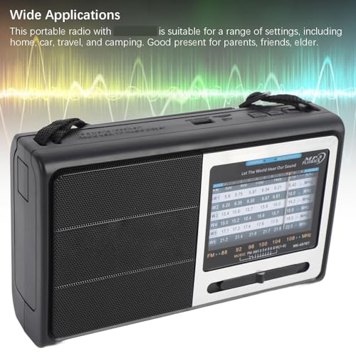 Radio portátil AM FM SW con Bluetooth y batería recargable miniatura 4