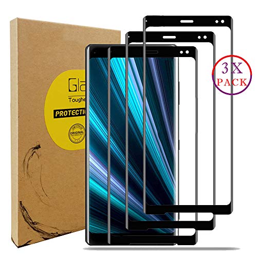 KISCO pour Sony Xperia XZ3 Protecteur d'Écran en Verre Trempé,3 Pack [Anti-Rayures] Film de Protection pour Sony Xperia XZ3-Noir