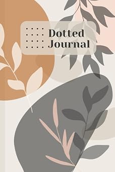 bullet dotted journals | Abstract Design | dotted journals for women | floral pattern | 6x9 in. 150 pages floral dotted Journal | dotted grid ... Journals / Notebooks - beige aesthetics