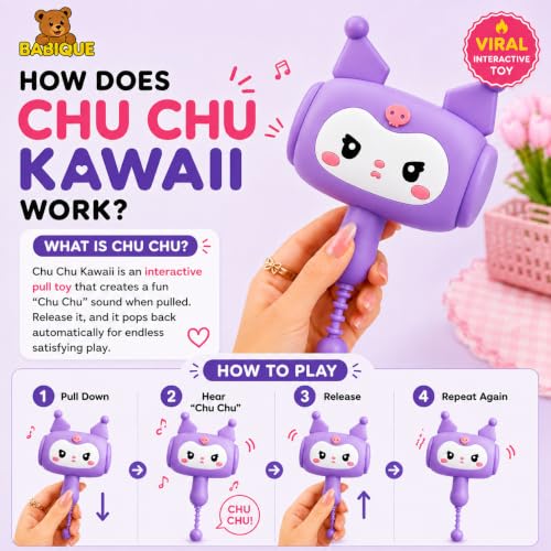 Image of Babique ChuChu Toys Cute Cartoon Fox & Kawai Soft Plush Combo | Adorable Sensory Toy | Cuddly Handheld Toy for Babies, Toddlers & Kids | Travel-Friendly Gift | Pack of 2