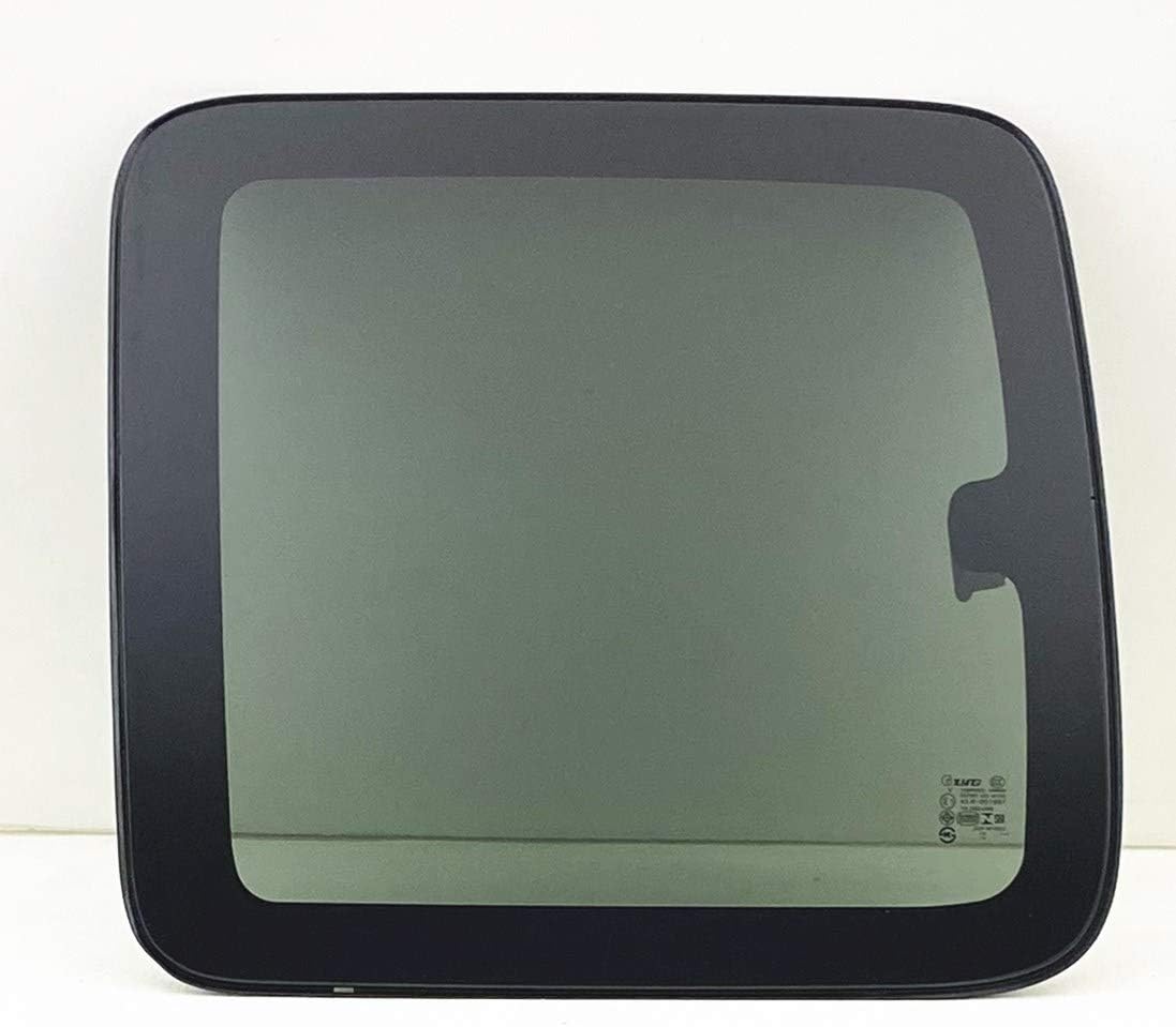 Driver/Left Side Rear Movable Quarter Window Glass w/Latch Privacy Replacement For Chevrolet Silverado 2 Door Extended Pickup 1999-2006
