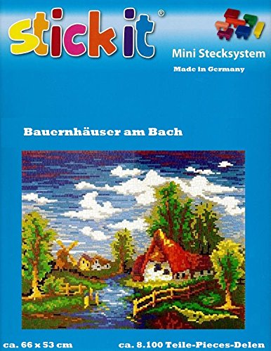 stickit Mini Stecksystem Bauernhäuser am Bach ca. 8.100 Teile Nr. 41277