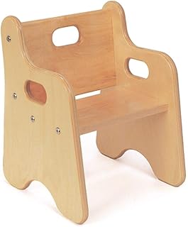 First Chair by Environments, 8 inch Seat Height, Durable Wooden Chair for Support and Comfort for Toddlers, Great for Preschools, Classrooms, Daycares and Homes