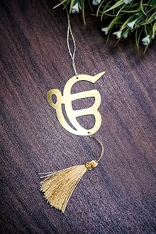 Ek Onkar Car Hanging Dream Catcher | Religious Hindu Spiritual Ornament for Car, Home & Office Décor | Multipurpose Hanging Accessory Item for Positivity & Protection