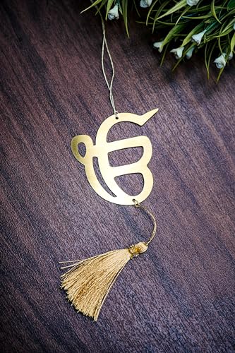 Ek Onkar Car Hanging Dream Catcher | Religious Hindu Spiritual Ornament for Car, Home & Office Décor | Multipurpose Hanging Accessory Item for Positivity & Protection