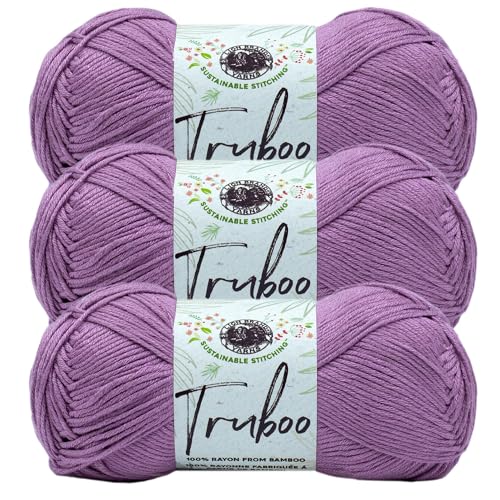 Image of (3 Pack) Lion Brand Yarn Truboo Yarn, Mauve