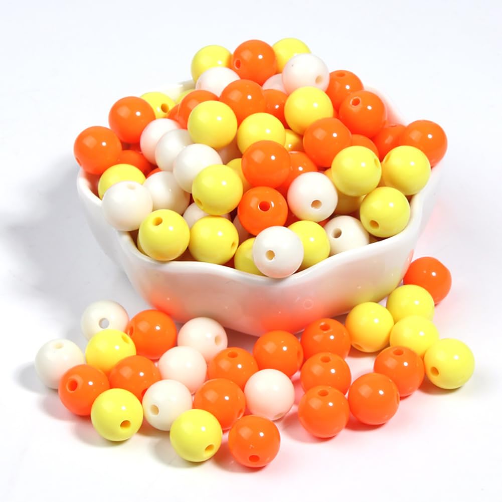 Perline Doghe FSSTUD 400 Perline Rotonde In Acrilico Da 6 Mm, Colori
