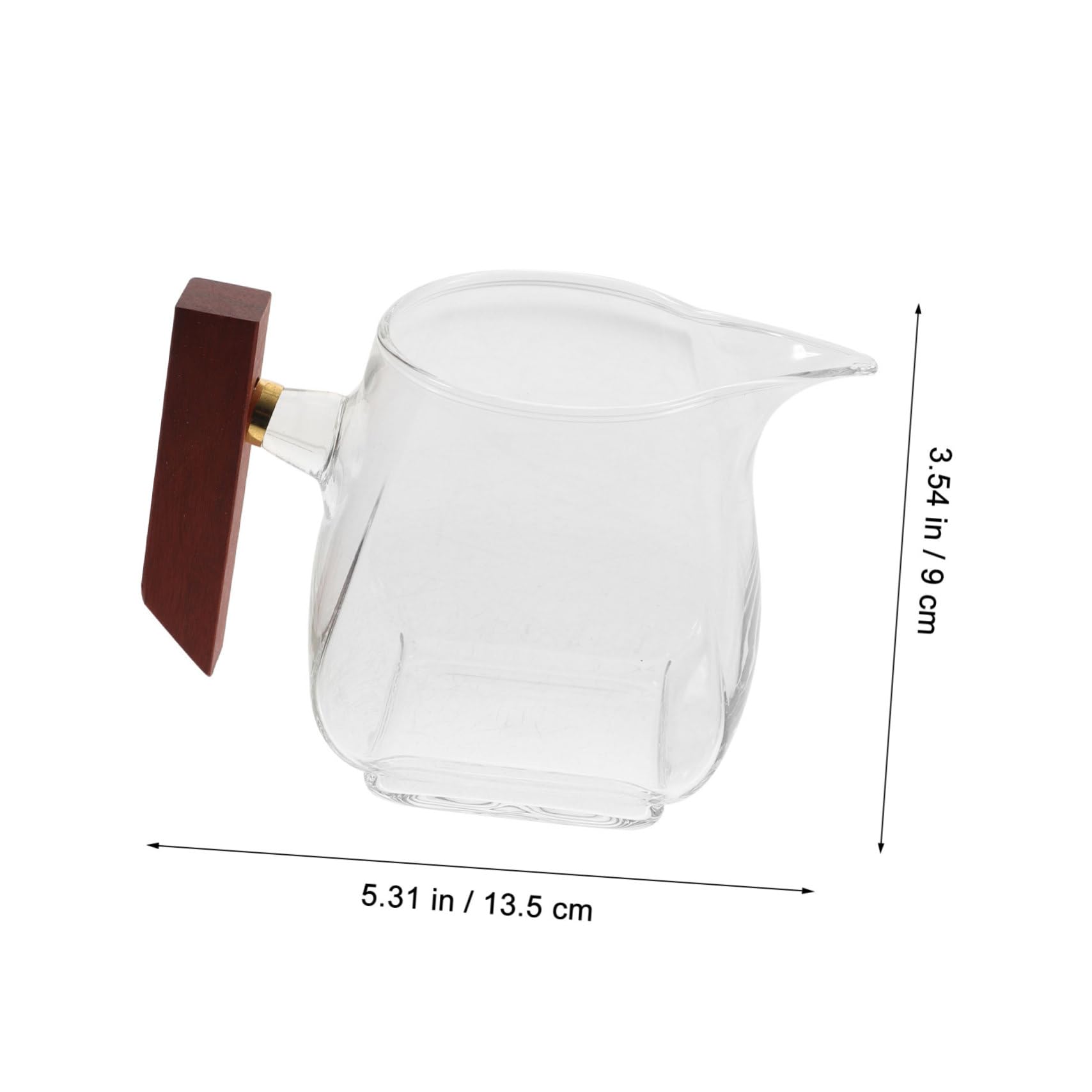 HAKIDZEL Gravy Boat with Handle Elegant Sauce Dispenser for Dipping Sauces Ketchup and Gravy Dripless Pour Spout for Restaurant and Home Use Safe Material