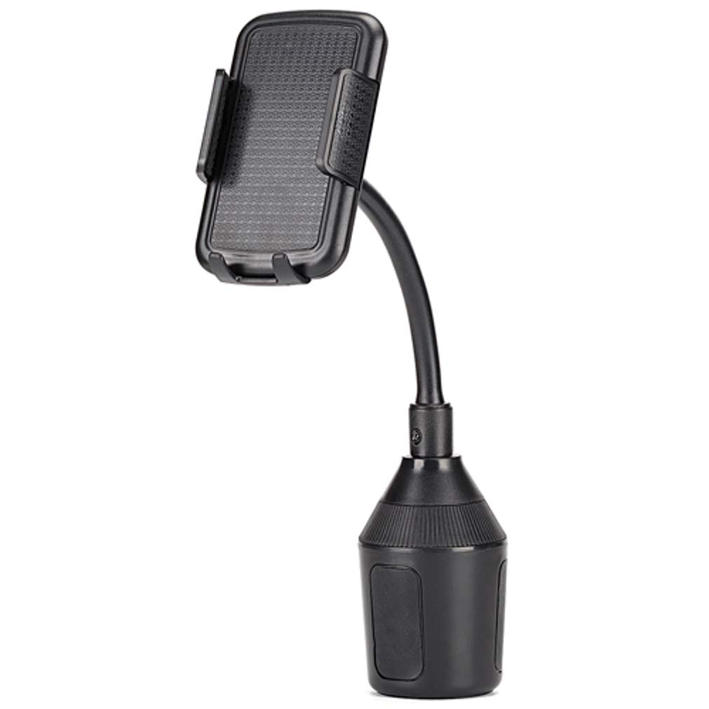 Fonus Car Cup Holder Goose Neck Mount compatible with iPhone X XR XS Max, 6 7 8 Plus - Samsung Galaxy S6 S7 S8 S9 Plus S10, Note 8 9 - LG G6 G7 ThinQ V35 V40 - Google Pixel 2 3 XL - All Smartphones