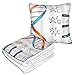 XINGAKA Manta de Viaje súper Suave,Educativo Bases de ADN Química Bioquímica Biotecnología Ciencia Espiral Genética,Manta Plegable,Almohada cómoda