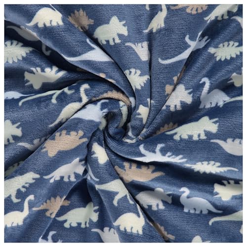 Image of 2-Ply Infant Blanket - Soft Fleece with Polyfill for Extra Fluffiness - Cozy and Warm Baby Blanket for Boys and Girls, 30x40 Inches - Dinosaur, Butterfly, Alphabet, Elephant, Bear Prints