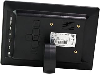 Digital Photo Frame with US Plug HD Display Supports USB Memory Card Up to Automatic Slideshow for Photos Videos and Music Playback Desktop Wall Mountable