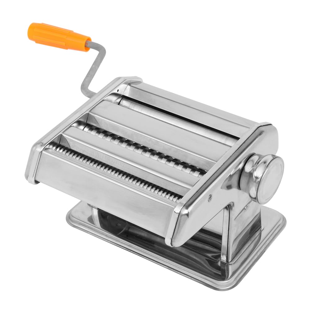 Dual-Blade Multifunctional Manual Hand-cranking Operation Stainless Steel Noodle Making Machine Silv