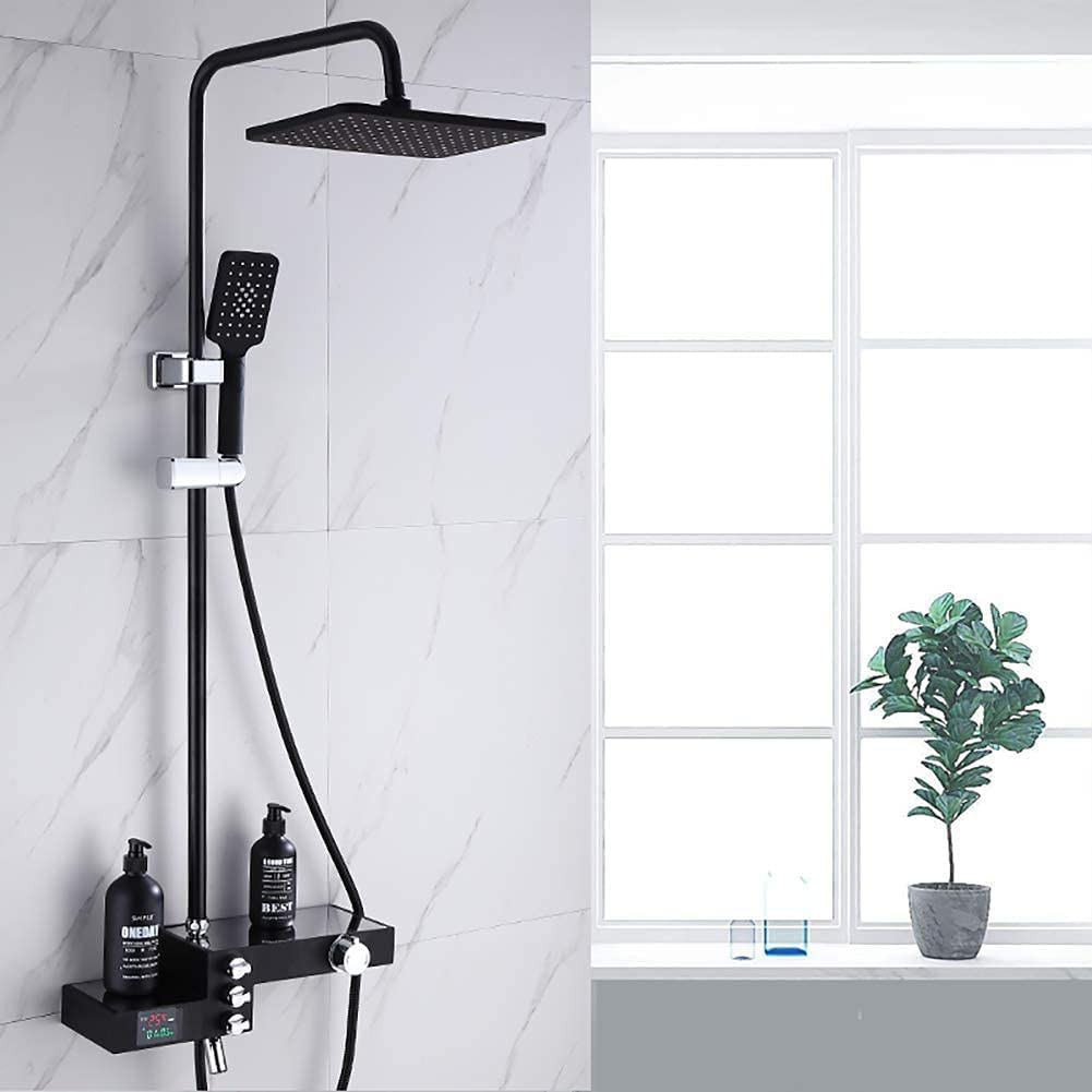 Pommeau de douche à effet pluie évitant les brûlures grâce au contrôle de température