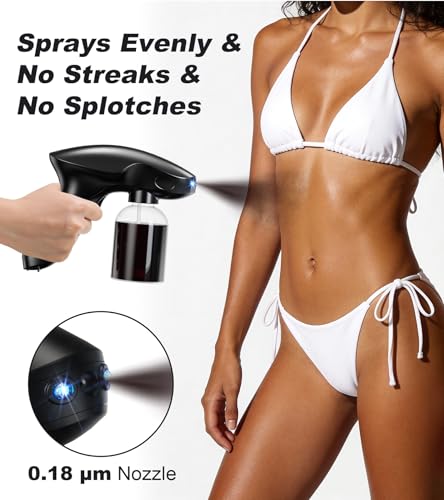 Image of Spray Tan Machine, Gun Portable & Cordless, Lightweight & Even Atomization | Spray Tan Machine, Spray Tan Gun for At Home Spray Tan Travel Beach Salon DIY Mobile Use, One-Touch Operation, Type-C Charge