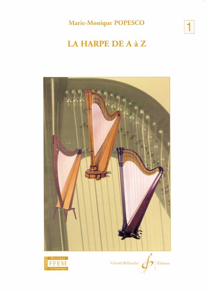 La harpe de a a z volume 1a méthode harpe débutant livre musique