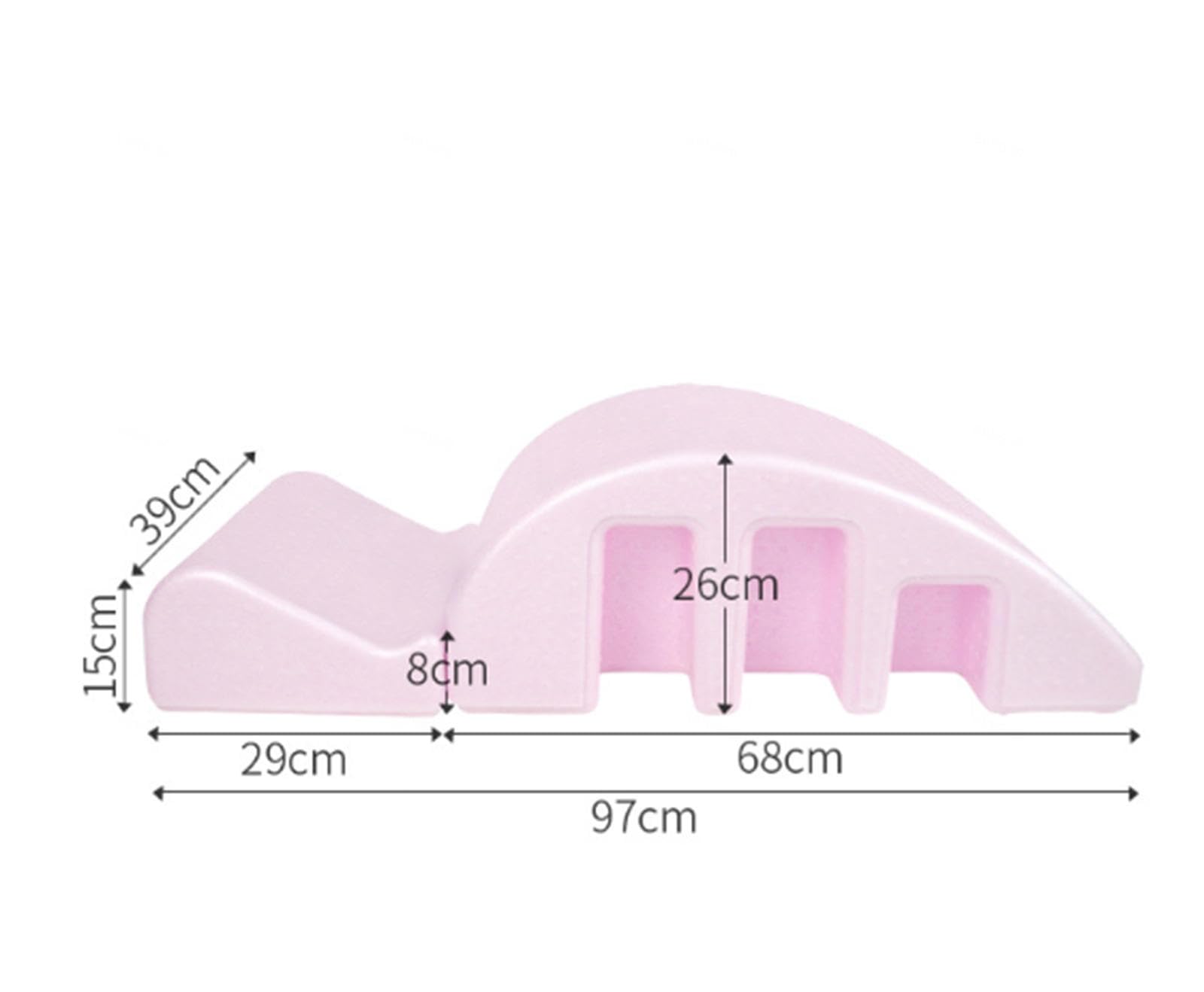 VIDECOR Pilates Yoga Wedge Correttore della Colonna Vertebrale Sollievo dal Mal di Schiena Lettino da Massaggio Attrezzature per Il Fitness Correzione Cervicale Cifosi Yoga Schiuma Arco