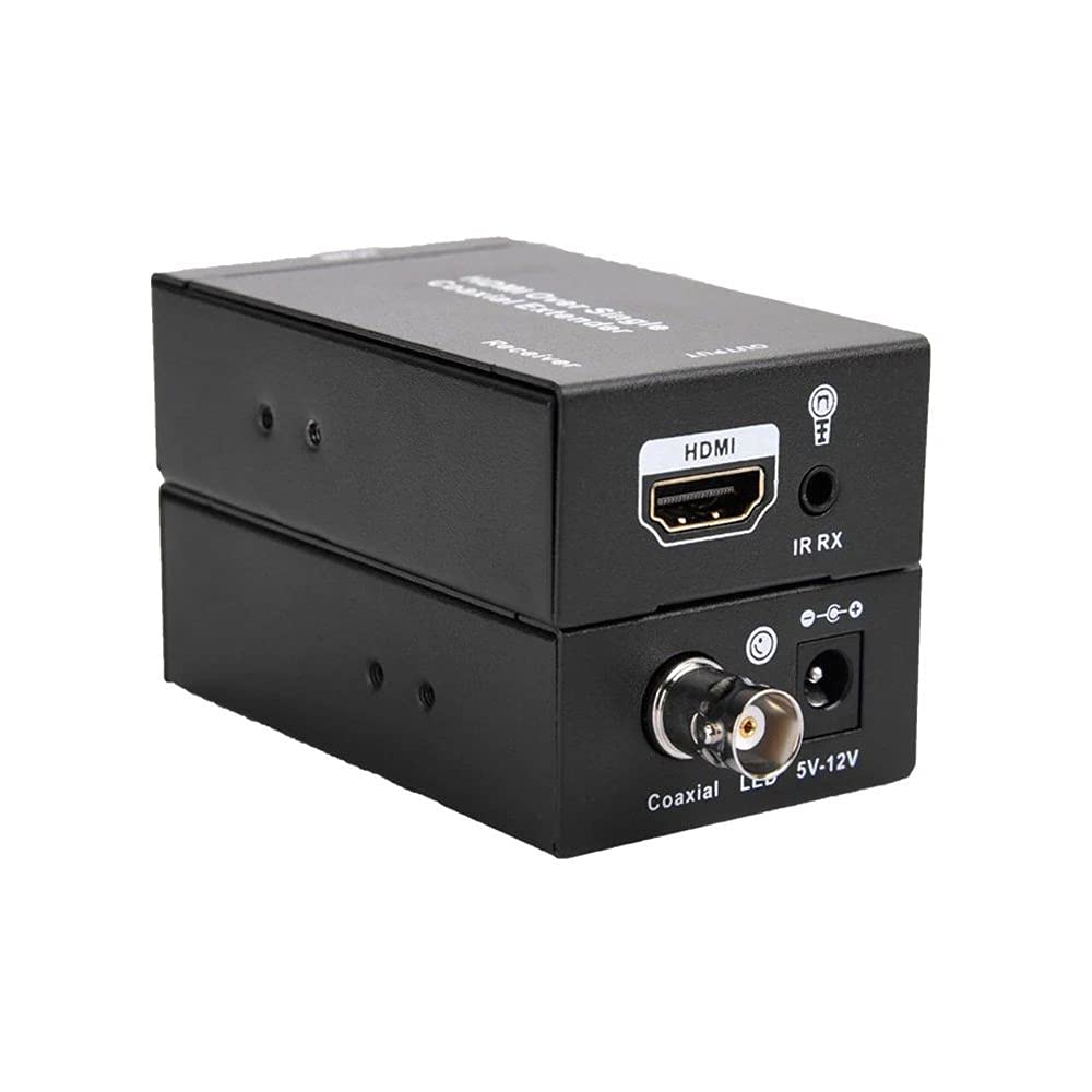 HDMI IR Over Single 75ohm RG6 U Coax Cable Extender Balun Sender - Foto 8