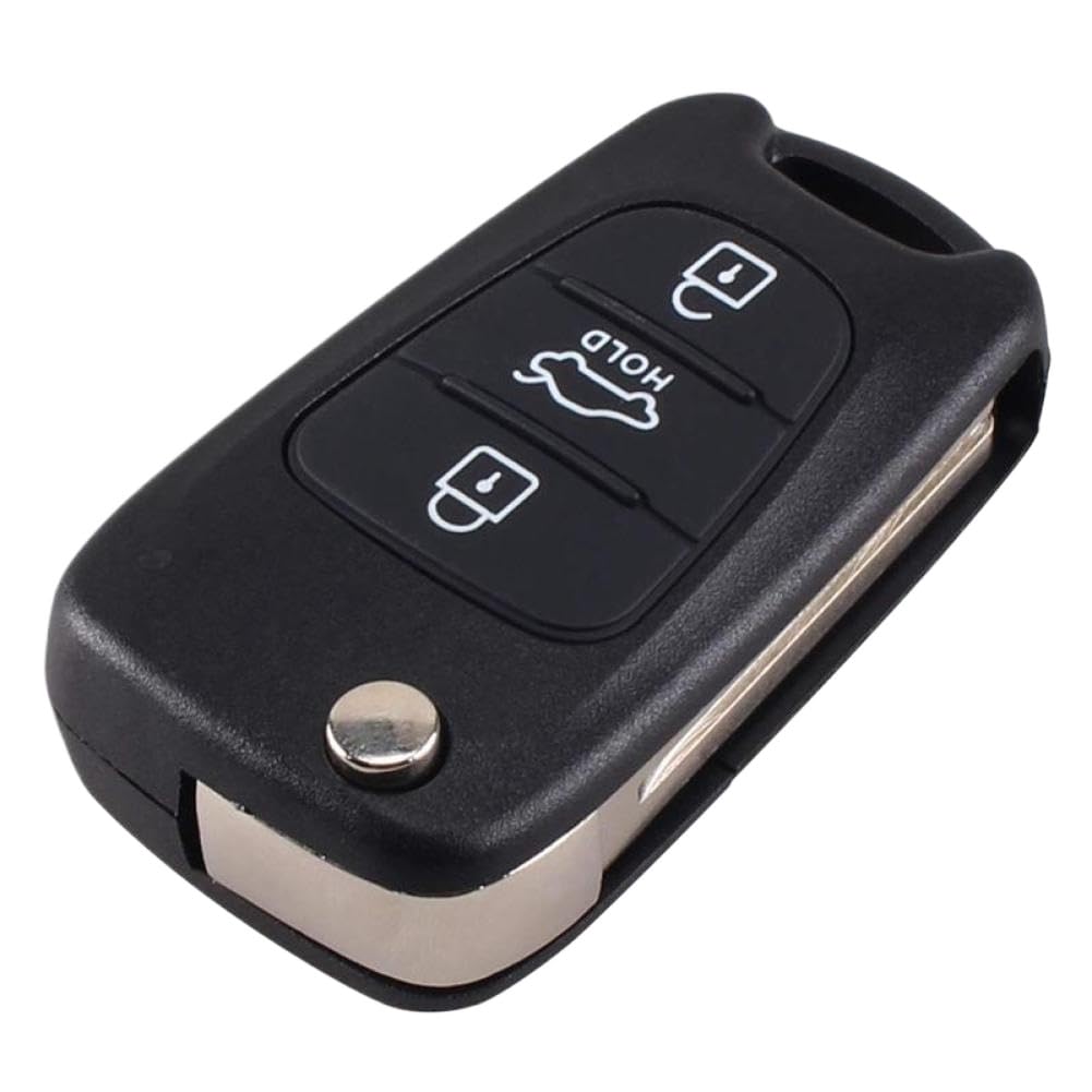 Funda Plegable con 3 Botones para Llave remota Compatible con I20 I30 I35 IX20 IX35
