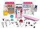 Barbie Krankenwagen, 2-in 1 inkl. aufklappbarem Krankenhaus-Spielset mit Licht und Geräuschen, 20x Barbie Zubehör wie Arztkoffer und Krücken, Spielzeug ab 3 Jahren, FRM19