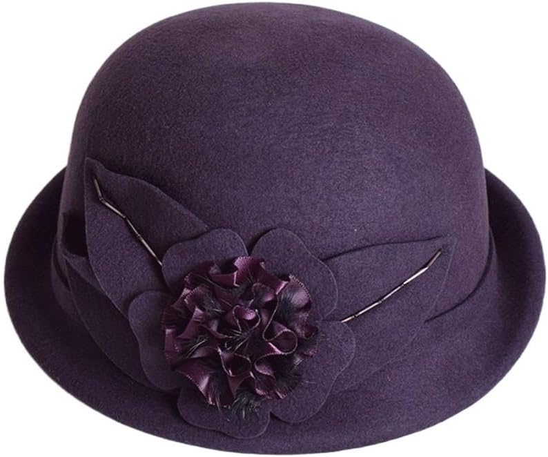 Autumn and Winter Hats, Flower Berets, Women's Vintage Top, Versatile Painter
