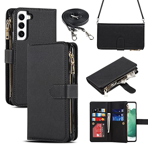 Étui rabat Samsung S22 noir pour éviter les rayures d'écran dans le sac