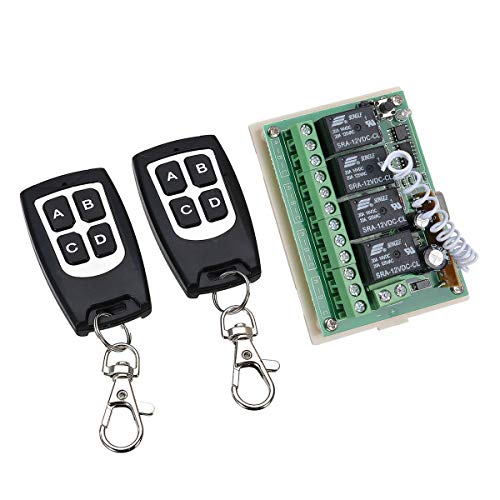 Riloer 12V 4CH Channel 433Mhz Wireless Remote Control RF Switch with box 2 transmitters - Image 4