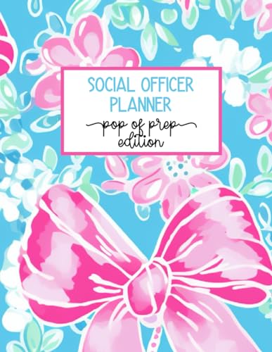 Social Officer Planner: Pop of Prep Edition