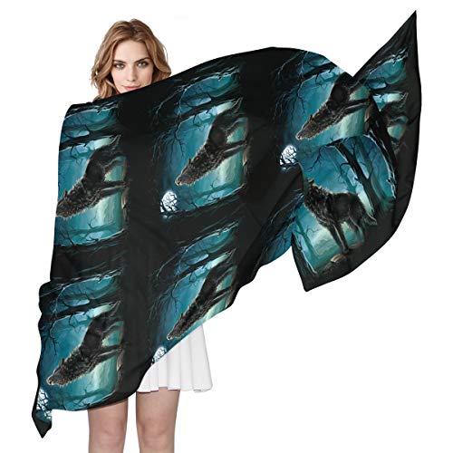Fashion Custom Women Long Silk Scarf Shawl Wrap Stole3