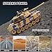 QuirkyGlee 1:18 Scale Remote Control Army Tank - US M1A2 Battle RC Tank Model Toys for Adults - 15 Channel Full Function Military Toy with 360 Degree Rotating Turret Smoke Light Sound