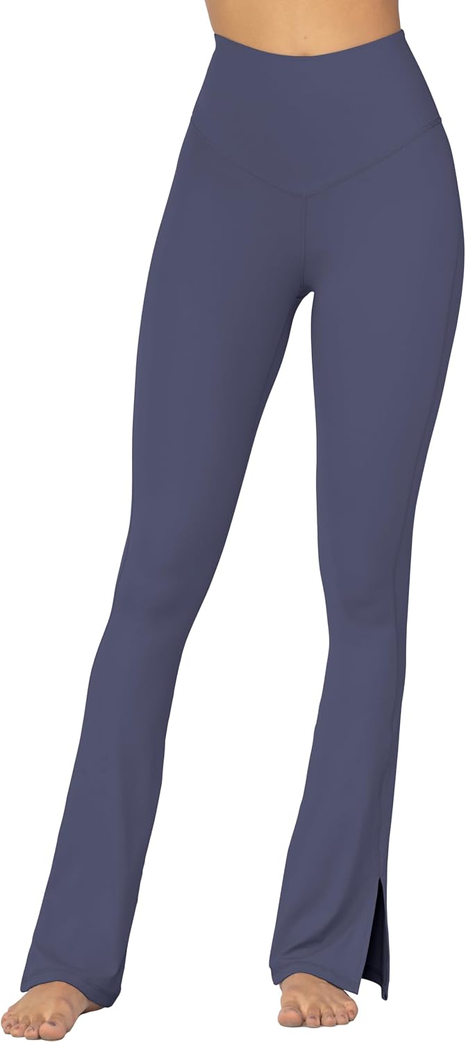 Sunzel Sunzfly Split Hem Flare Leggings for Women, High Waisted Casual Bootcut Flared Yoga Pants with Tummy Control