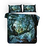 Tamaño: Tamaño único (1x Funda nórdica: 180 x 210 cm + 1x Funda de almohada: 50 x 75 cm); King Size (1x Funda nórdica: 220 x 240 cm + 2x Funda de almohada: 50 x 75 cm); Super King Size (1x Funda nórdica: 230 x 260 cm + 2x Funda de almohada: 50 x 75 cm)
