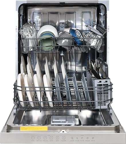 Kenmore Stainless Steel Electric Range with 5 Burners and Air Fry + Built-In Dishwasher with SmartWash and SmartDry
