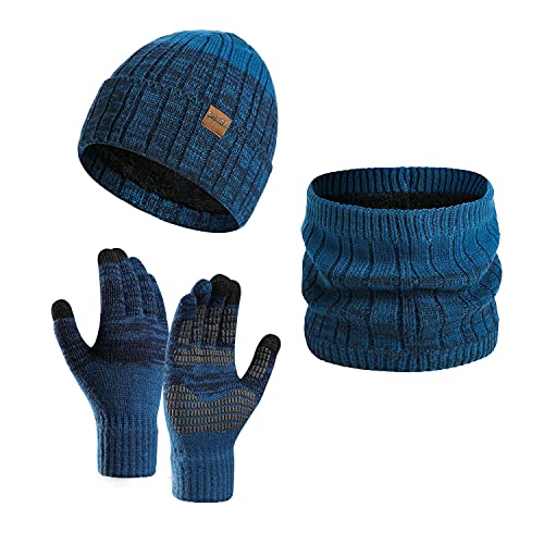 Ensemble hiver bonnet écharpe gants idéal pour les balades et trajets quotidiens