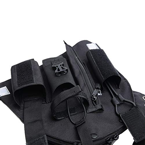 Abbree Front Pack Pouch Holster Vest Rig Chest Bag Carry Case for Baofeng Ham Radio UV-5R BF-F8HP Pro 5RM K5 Plus DM32 AR-152 Two Way Radio Walkie Talkie Case(PT-09) by ABBREE - Image 7