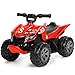 Quad Elettrico per Bambini, Auto Quad Elettrica a Batteria 6V, Macchina Elettrica con motore da 25W, Bluetooth/USB/Musica Incorporata, Interruttore Avanti/Indietro