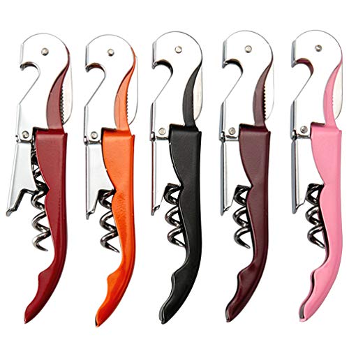 UPKOCH Saca-rolhas profissional de garçons de aço inoxidável abridor de garrafas de vinho cortador d