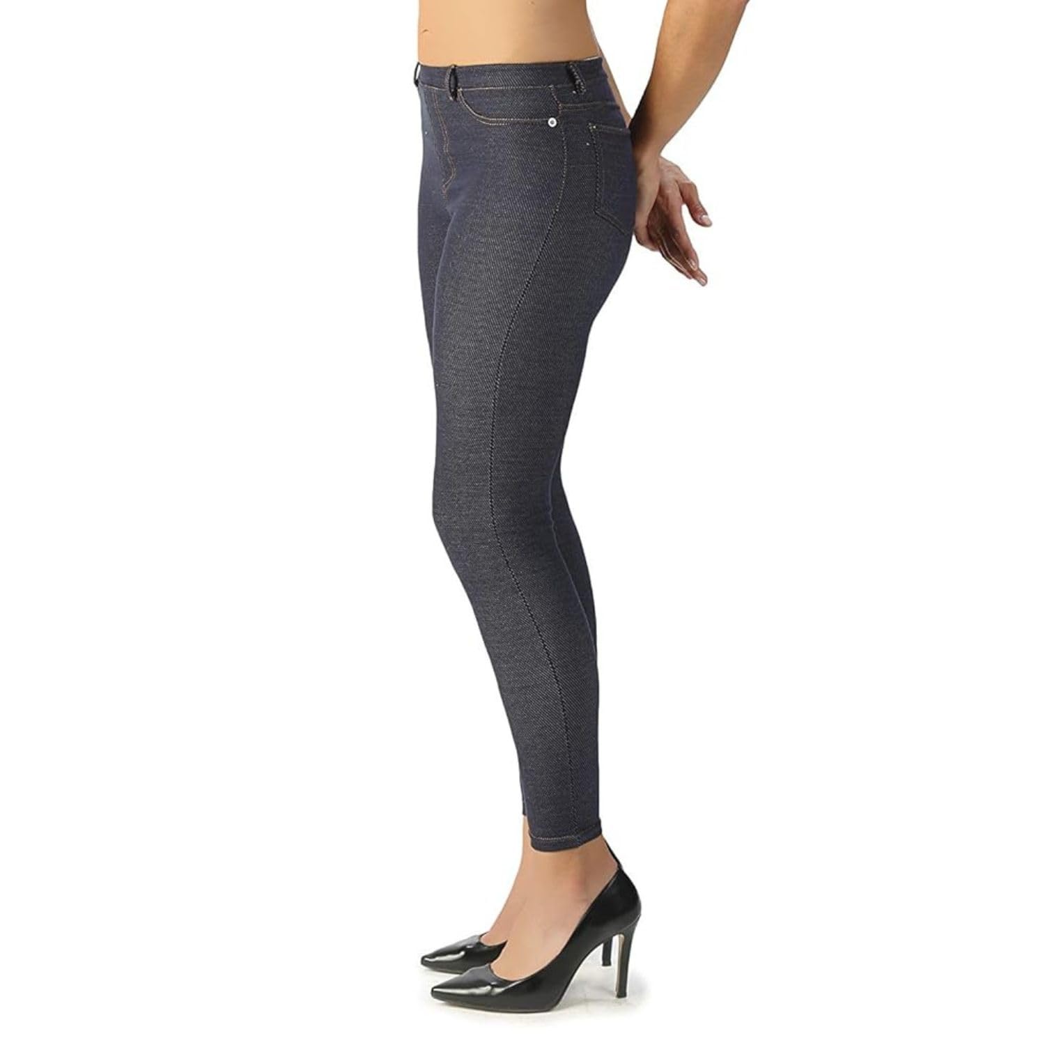 Leggins Anticellulite Drenanti Donna Effetto Jeans Elettro Magnetoterapia | Cellulite Gambe e Glutei, Dispositivo Medico - Made in Italy