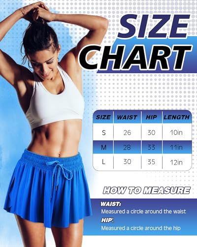 3 Pcs Flowy Running Shorts for Women 2 in 1 Butterfly Shorts with Pockets Spandex Liner Athletic Workout2