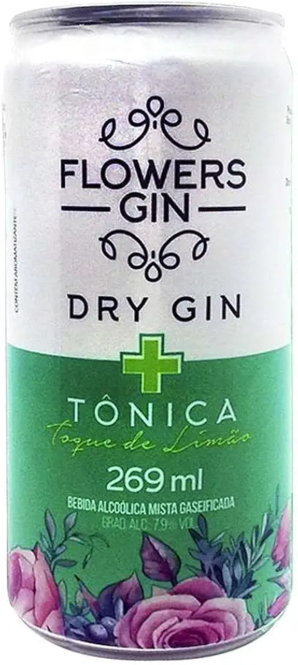 Gin Tônica Flowers Flowers Sabor LIMAO 269Ml
