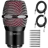 A high-performance wireless version of our V7 supercardioid dynamic vocal mic Compatible with all Shure handheld transmitters (except the BLX and GLX-D series) Recommended for vocals, speech Polar patterns: Supercardioid; Frequency range: 40 Hz - 19 ...