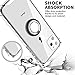ANSIWEE iPhone 11 Pro Max Case with Phone Ring Holder, Colorful and Clear Hard Back Shock Drop Proof Impact Resist Extreme Durable Protective Cover Cases for Apple iPhone 11 Pro Max (Crystal Clear)