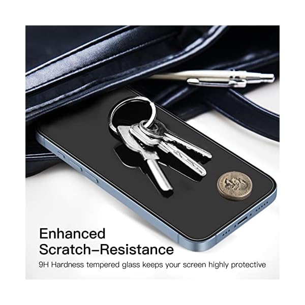 JETech Protector de Pantalla para iPhone 14 6,1 Pulgadas, Cristal Vidrio Templado, 3 Unidades - Imagen 5
