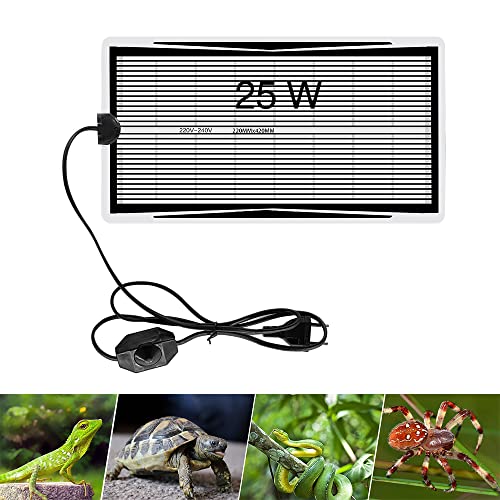 Gobesty Heizmatte Terrarium, 25W Einstellbar Reptil Heizmatten, Terrarium Heizkissen mit Temperaturregelung Reptilien Wärmematte für Schildkröte Schlangen Eidechse Spinne Gecko Amphibien(42 * 22cm) Gobesty Heizmatte Terrarium, 25W Einstellbar Reptil Heizmatten, Terrarium Heizkissen mit Temperaturregelung Reptilien Wärmematte für Schildkröte Schlangen Eidechse Spinne Gecko Amphibien(42 * 22cm)