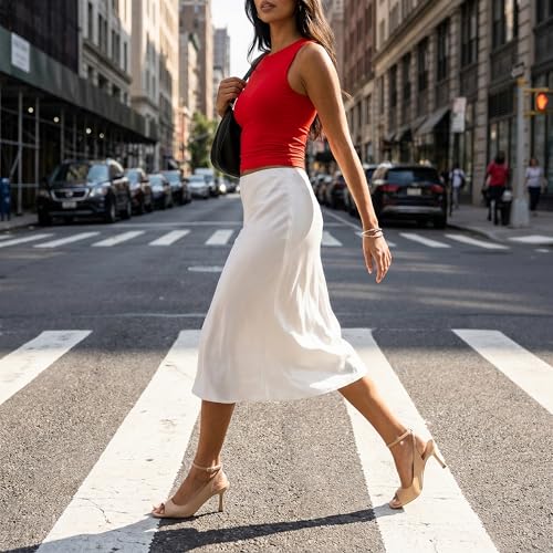 Image of Modatope Womens Heels Square Open Toe High Heels Ankle Strap Heeled Sandals for Women Party Wedding