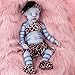 Vollence 51 cm Avatar Auge geschlossene Vollsilikon Babypuppes, Nicht Vinyl Puppen,Lebensechte Baby Doll, Neugeborene Baby Dolls - Mädchen